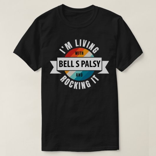 Bell’ s Palsy Awareness Lient with Brain Disease R T-shirt (Design voorkant)