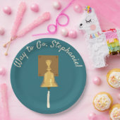 Bell tegen kanker, eindbehandeling papieren bordje (Feest)