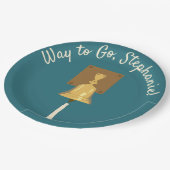 Bell tegen kanker, eindbehandeling papieren bordje (Gekanteld)