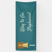 Bell tegen kanker, eindbehandeling spandoek (Verticaal)