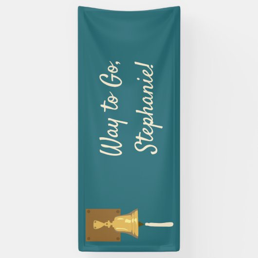 Bell tegen kanker, eindbehandeling spandoek (Verticaal)