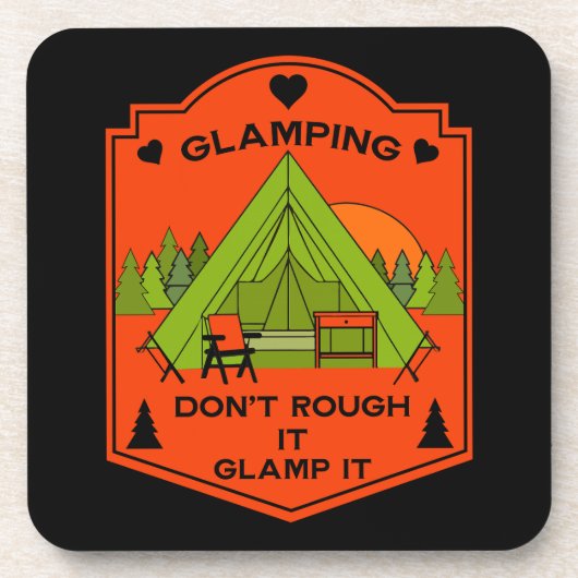 Bell Tent Glamping Bier Onderzetter (Voorkant)
