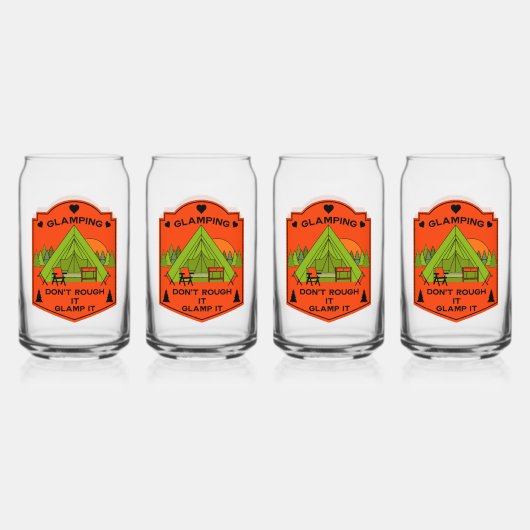 Bell Tent Glamping Blikvorm Glas (Voorkant)