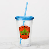 Bell Tent Glamping Business Acryl Drinkbeker (Achterkant)