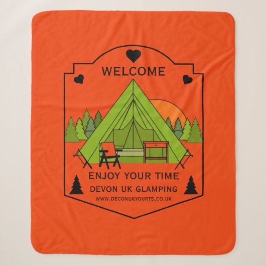 Bell Tent Glamping Business Sherpa Deken (Voorkant)