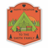 Bell Tent Glamping Business Sticker (Voorkant)