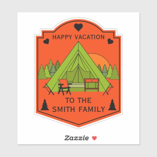 Bell Tent Glamping Business Sticker (Vel)