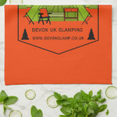 Bell Tent Glamping Business Theedoek (Gevouwen)
