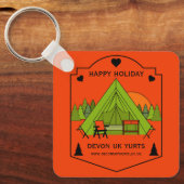 Bell Tent Glamping Zakelijke activiteit Sleutelhanger (Voorkant)