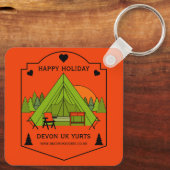 Bell Tent Glamping Zakelijke activiteit Sleutelhanger (Achterkant)