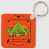 Bell Tent Glamping Zakelijke activiteit Sleutelhanger (Achterkant)