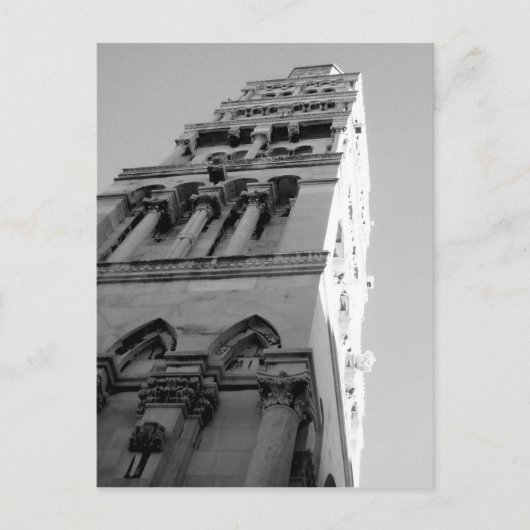 Bell Tower in Split Kroatië Briefkaart (Voorkant)