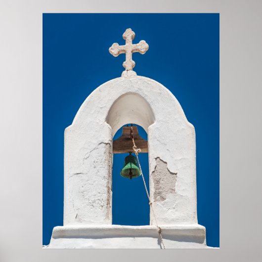 Bell tower of Mykonos Poster (Voorkant)