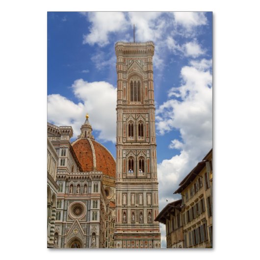 Bell Tower van Giotto in Florence, Italië Kaart (Voorkant)