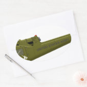 Bell UH-1 Centaur Ovale Sticker (Envelop)