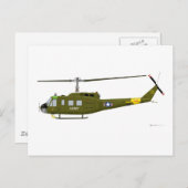 Bell UH-1D Iroquois Briefkaart (Voorkant / Achterkant)