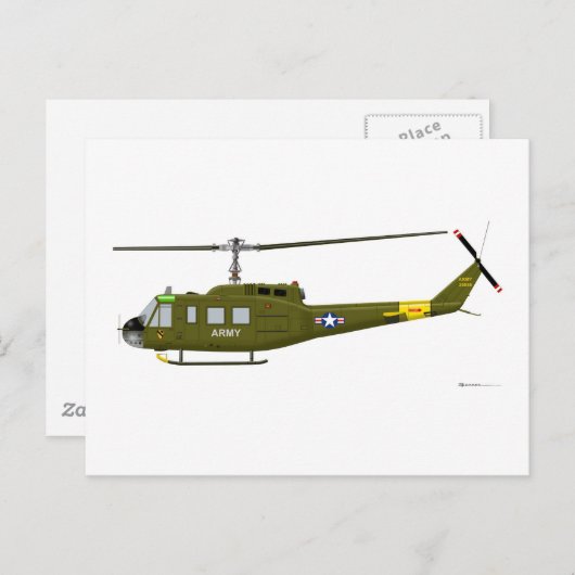 Bell UH-1D Iroquois Briefkaart (Voorkant / Achterkant)