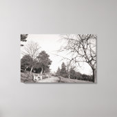 Bell Vue Park, Newport, Mon (dec 1977) Canvas Afdruk (Voorkant)