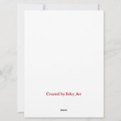 Bell Wreath Holiday Invitation 6,5 inch x 8,7 inch Feestdagenkaart (Achterkant)