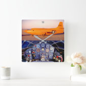 BELL X-1 "GLAMOUREUS GLENNIS" VIERKANTE KLOK (Huis)