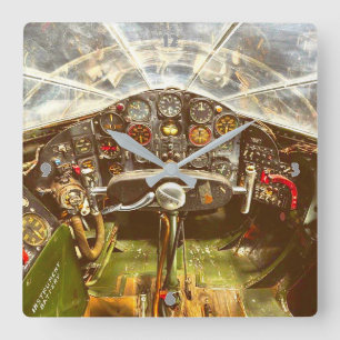 BELL X-1 "GLAMOUREUZE GLENNIS" COCKPIT VIERKANTE KLOK