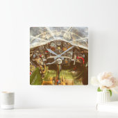 BELL X-1 "GLAMOUREUZE GLENNIS" COCKPIT VIERKANTE KLOK (Huis)