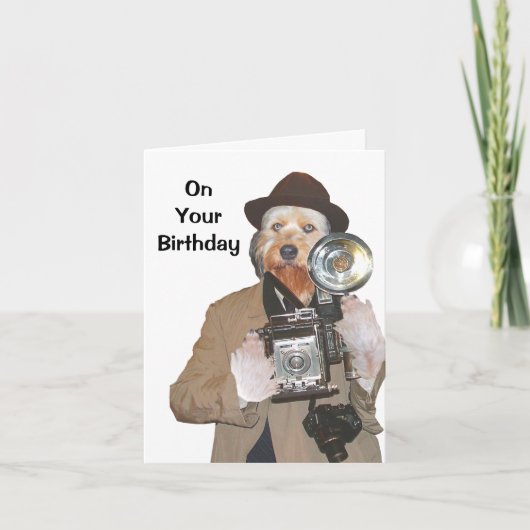 Bella als de PAWparazzi Kaart (Voorkant)