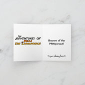 Bella als de PAWparazzi Kaart (Binnen)