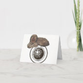 Bella als een 1940's piloot kaart (Achterkant)