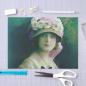 Bella, art nouveau, digitaal schilderij, mooi, dam tissuepapier (Craft)