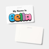 Bella Badge (Voor- en achterkant)