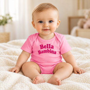 Bella Bambina Baby Roze Babybody Romper