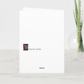 "Bella" Blank grillig Wenskaart Bedankkaart (Achterkant)