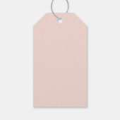 BELLA Blush Boog Zij Knoopt de Knoop Dank U Cadeaulabel (Achterkant)