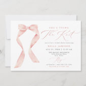 BELLA Blush Bow Ze is de knoop Vrijgezellenfeest b Kaart (Voorkant)