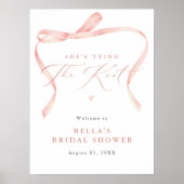 BELLA Blush Bow Ze is de knoop Vrijgezellenfeest b Poster (Voorkant)