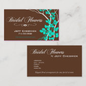 Bella Bridal Floral Arrangements Special Bedankt Visitekaartje (Voorkant / Achterkant)