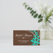 Bella Bridal Floral Arrangements Special Bedankt Visitekaartje (Staand voorkant)