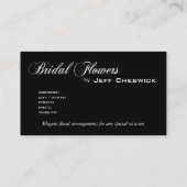 Bella Bridal Floral Arrangements Special Bedankt Visitekaartje (Achterkant)