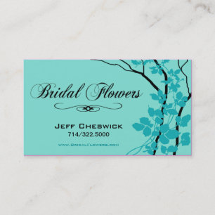 Bella Bridal Floral Arrangements Special Bedankt Visitekaartje
