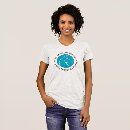 Bella Canvas APNM/APV Circle Logo T-shirt vrouwen (Voorkant volledig)