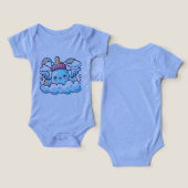Bella+Canvas Baby Tri-blend One Piece (Ontwerp Voorkant & Achterkant)