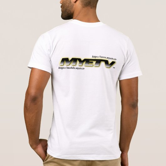 Bella Canvas Basic T-Shirt of MYETV (Achterkant)