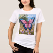 Bella+Canvas Camiseta Tri-blend feminina Borboleta Shirt (Voorkant)