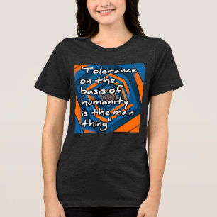 Bella+Canvas Dames Tri-blend T-shirt, Effen Zwart Shirt