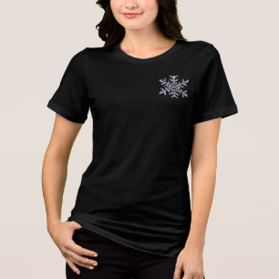 Bella+Canvas Dames Tri-blend T-shirt, Effen Zwart Shirt