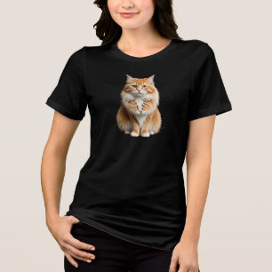 Bella+Canvas Dames Tri-blend T-shirt, Effen Zwart Shirt