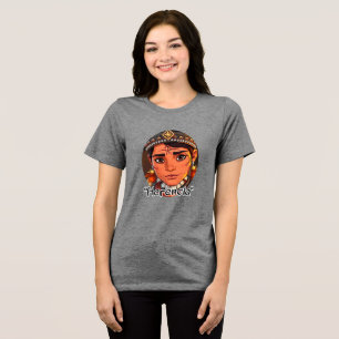 Bella+Canvas Dames Tri-blend T-shirt, Effen Zwart Shirt