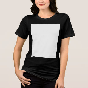 Bella+Canvas Dames Tri-blend T-shirt, Effen Zwart Shirt
