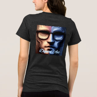 Bella+Canvas Dames Tri-blend T-shirt, Effen Zwart Shirt